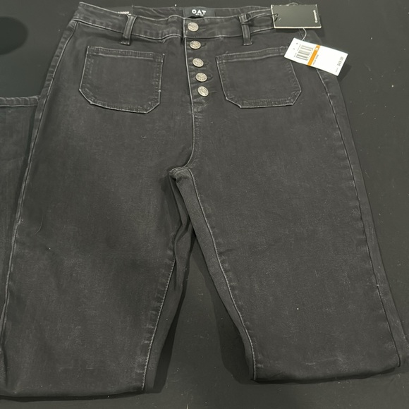 O A T New York high-rise sailor, skinny black jeans, size 29 new with tag - Picture 2 of 8